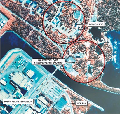 Forsmarksverket Till SFR Slutförvarsanläggning föreslaget läge Bergupplag Figur 10. Söderviken placering av slutförvarsanläggningen på markytan samt bergupplag. 3.