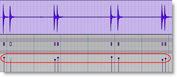 Audio to midi Applicera Velocity Markera den MIDI region du jobbar med, gå sedan till MIDI menyn och välj Event Operation.