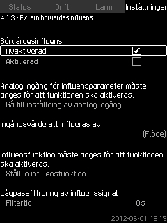 Svenska (SE) 8.7.4 Alternativa börvärden 2-7 (4.1.2.1-4.1.2.7) Fig. 43 Alternativa börvärden 2-7 För varje alternativt börvärde anges den digitala ingång som ska aktivera börvärdet.