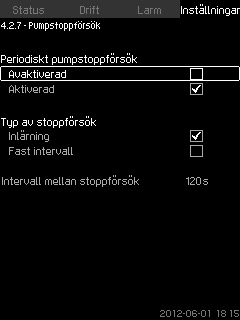 Svenska (SE) 8.7.17 Testkör pump (4.2.5) 8.7.18 Pumpstoppförsök (4.2.7) Fig.