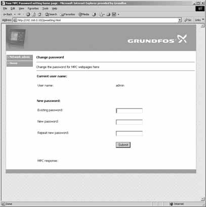 Svenska (SE) Användarnamn: admin Lösenord: admin När användarnamn och lösenord angivits startas en applikation i Java Runtime Environment i CU 352, under förutsättning att denna installerats på den