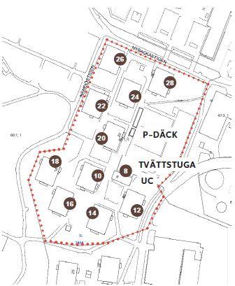 Gemensamma anordningar Vatten/avlopp: Uppvärmning/värmedistrubution: Ansluten till kommunens nät. Ansluten till fjärrvärme.