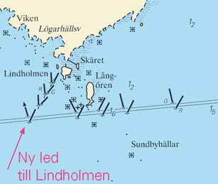 11 Nr 166 Vänern och Trollhätte kanal / Lake Vänern and Trollhätte kanal * 4207 (T) Sjökort/Chart: 134 Sverige. Vänern S om Säffle. Byälven. Krokstadsholme. Tillfällig utmärkning. Minskat djupgående.