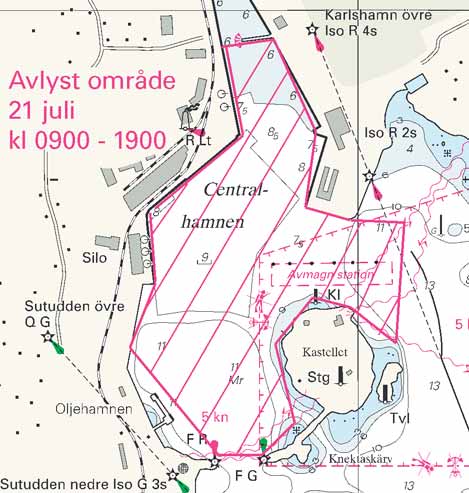Nr 166 6 Länsstyrelsen Karlskrona. Kattegatt / Kattegat * 4198 Sjökort/Chart: 92 Sverige. Kattegatt. Nidingen - Tistlarna. Djupuppgifter införes i sjökort 92.