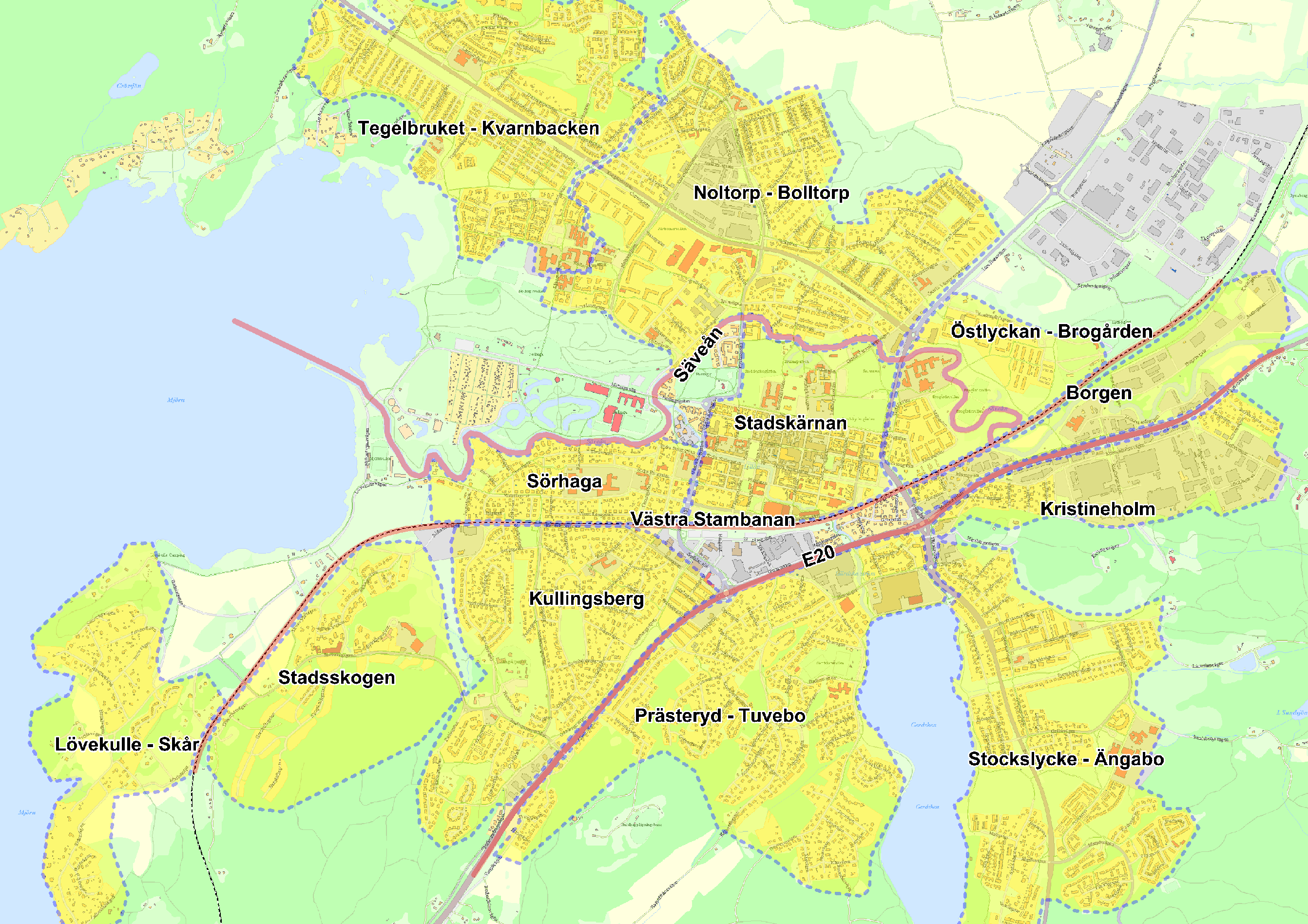 Bild 4: Områden och