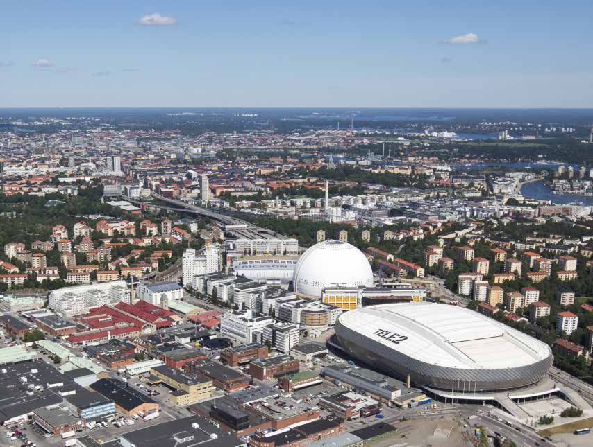 REGION STOCKHOLM Vy över Stockholm Fem största fastighets ägarna STOCKHOLM (Kommuner: Botkyrka, Huddinge, Järfälla, Nacka, Sigtuna, Sollentuna, Solna, Stockholm, Upplands-Väsby) Taxerad yta tkvm