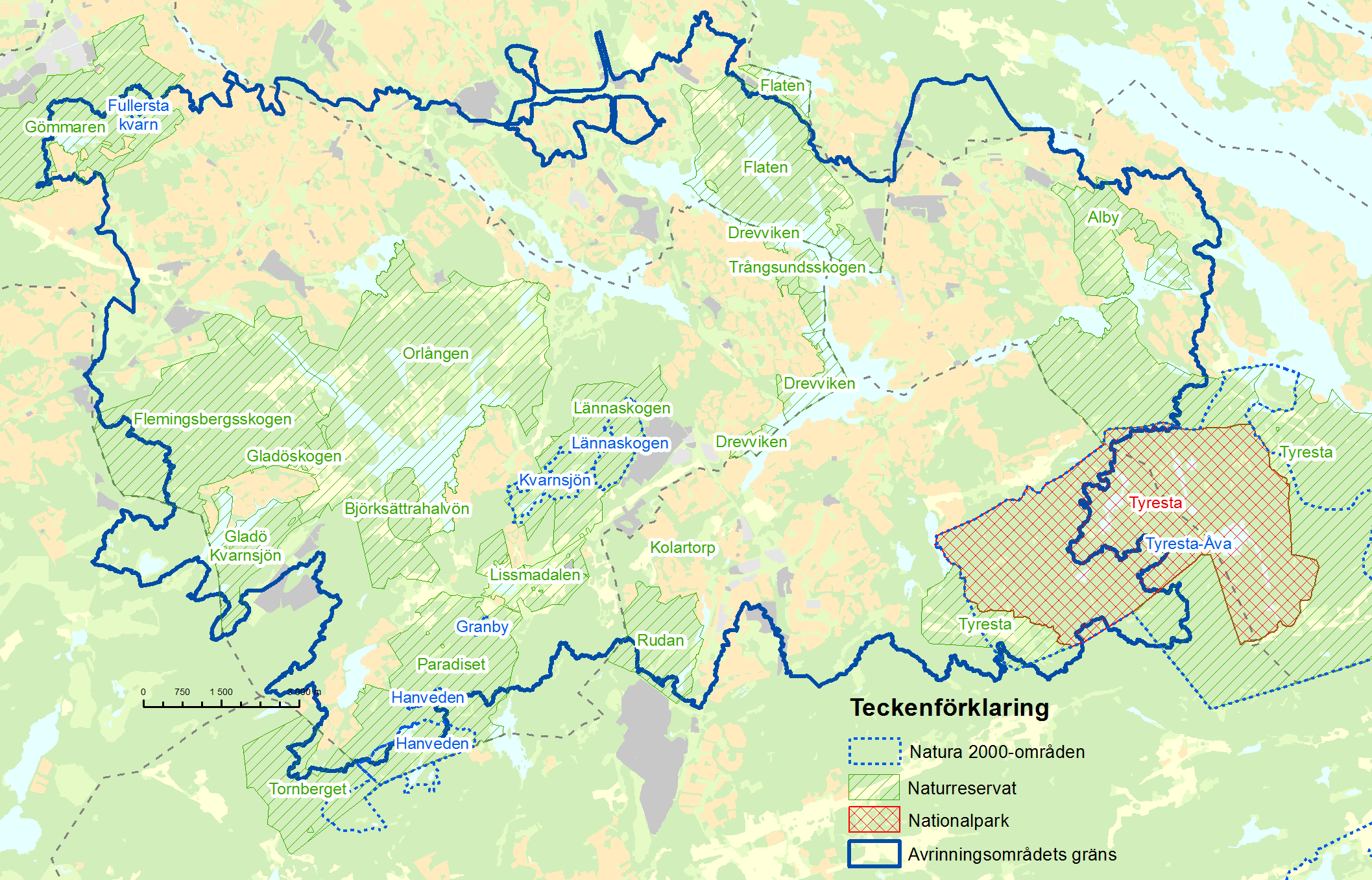 47 7. Områden skyddade som Natura