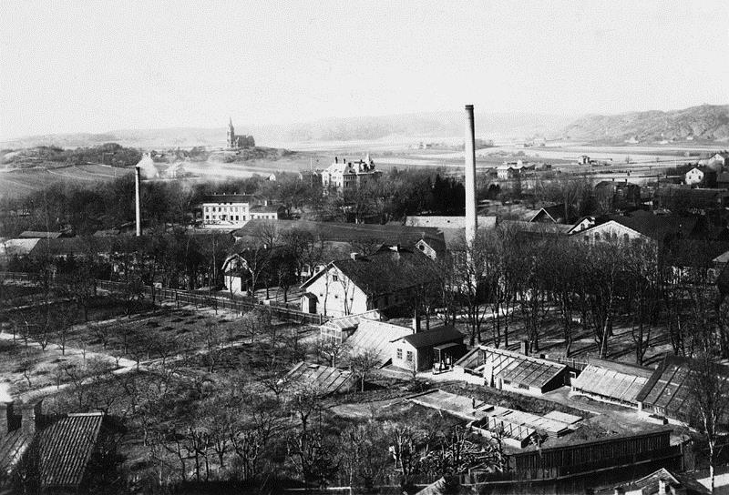 Kulturhistorisk beskrivning och inventering Bruksområdet Historik Före 1895 Under Rosendahls tid före 1895 var industribebyggelsen gles och det fanns stora grönytor och trädgårdar inom fabriksområdet.