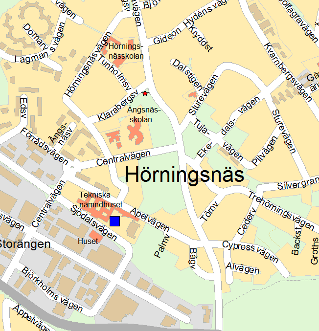 Sammanfattning Planens syfte och huvuddrag Planens syfte är att möjliggöra för en förskola/skola inom en del av den kommunägda fastigheten Hörningsnäs 1:1 samt Björkudden 16 som ligger öster om den