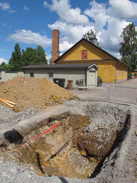 Arkeologisk schaktövervakning vid FALU GRUVA schaktning i Bergshauptmansgatan,