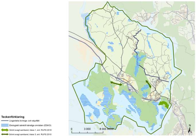 Ex: Upplands Bro kommun gröna kilar i