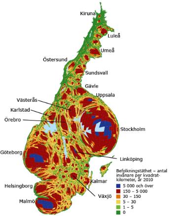 Sverige år 2040 Befolkningsutveckling 2035 11,7