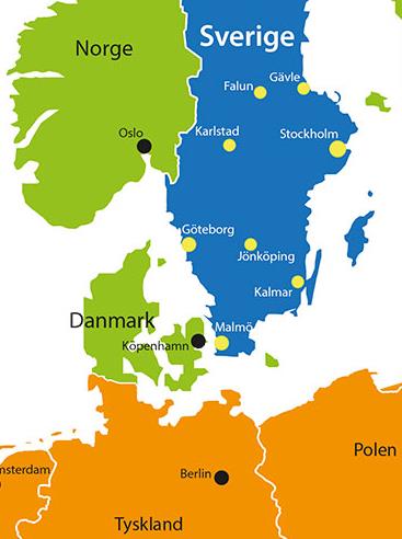 9 miljoner människor inom räckhåll med höghastighetsbanor Malmö/Köpenhamn Göteborg Stockholm Två och en halv till tre timmar som längsta restid Färre och större arbetsmarknadsområden Större