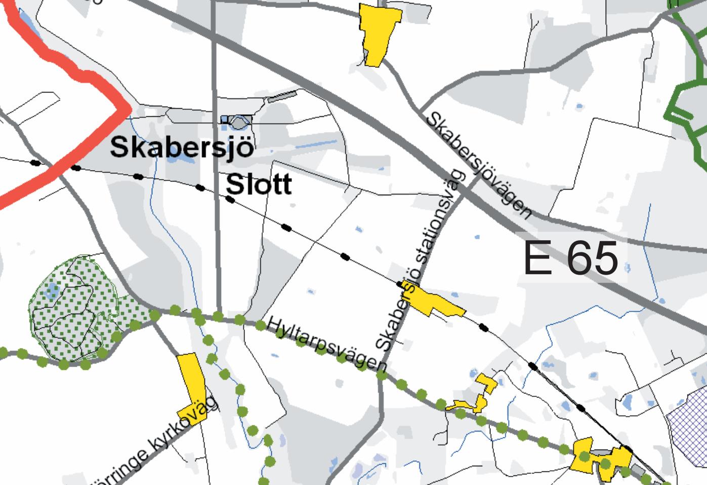 Svedala kommun har en antagen översiktsplan från 2010. Enligt tillhörande markanvändningskarta är marken inte reserverad vid föreslaget mötesspår, se Figur 1-6.