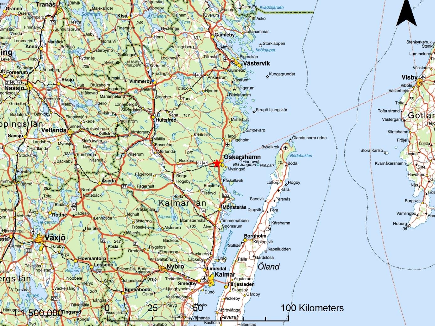 Bakgrund Oskarshamns Energi AB har grävt för fjärrvärme i området mellan sjukhuset och väg E22. Vid arbetet lades schaktmassor på en grav (Döderhult 68:1).