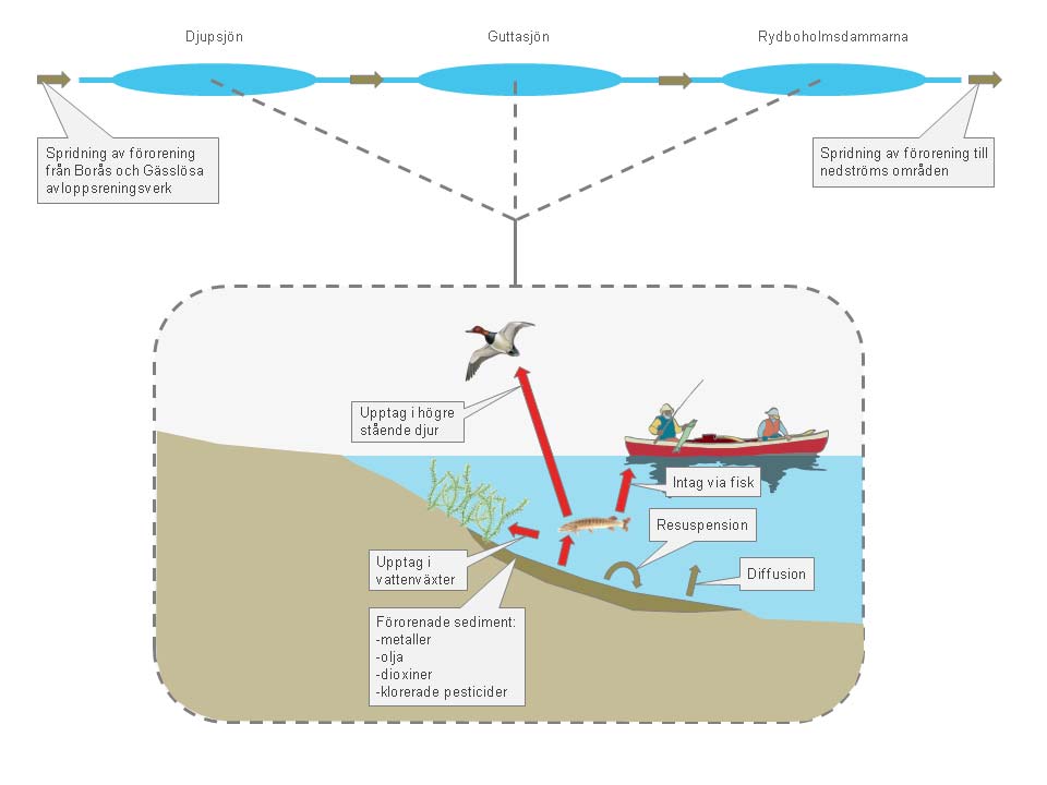 Dioxiner PAH16 (delvis) Urvalet baseras på att det är dessa ämnen som förekommer i störst utsträckning i ytvatten, sedimentfällematerial och suspendat och att det är för dessa ämnen som