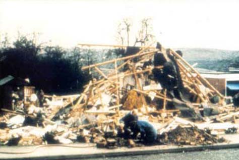 Loscoe, Derbyshire, England, 1986 Deponigasexplosion i villa 70 m från deponi.