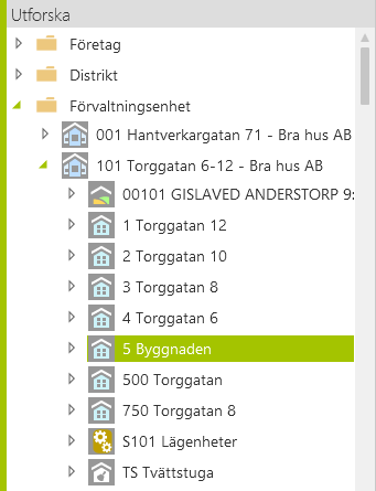 12 Nu har 05 Byggnaden lagts till i Fastighetsbasen.