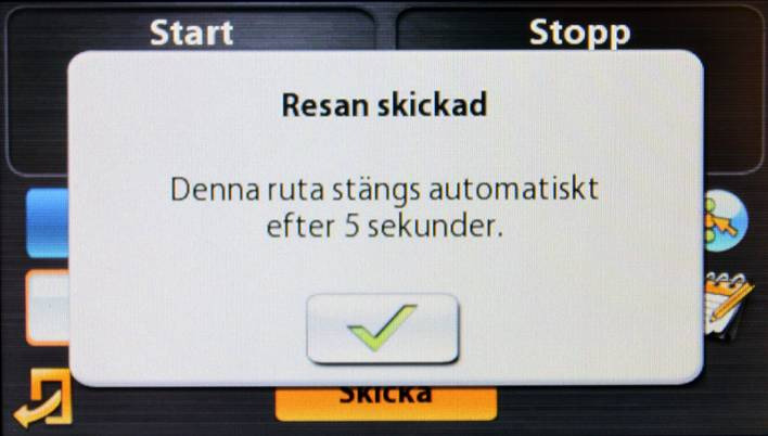 3. Välj vilken typ resan skall skickas in som. 4. Skriv en kommentar genom att klicka på ikonen till höger om kommentar-rutan. 5. Tangentbordet fungerar precis som ett vanligt tangentbord.