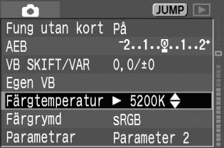 3 Egen vitbalansn Om den bild som du tog i steg tre är underexponerad eller överexponerad an det hända att vitbalansen inte blir orret.