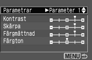 3 Välja behandlingsparametrarn Bilder an behandlas för att bli mer levande och sarpa, eller för att få ett mer dämpat utseende.