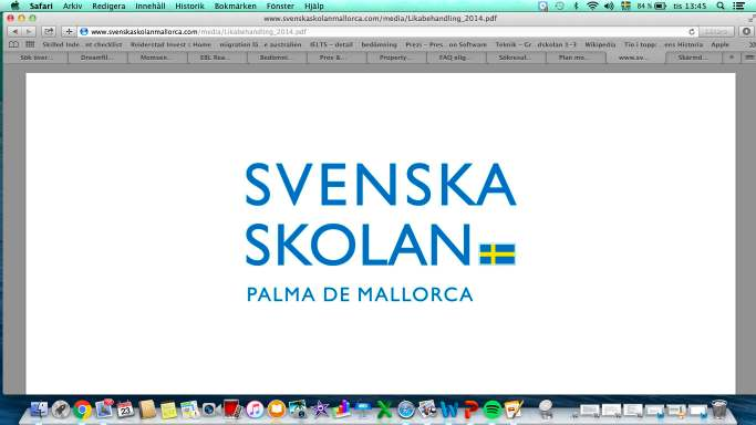 PLAN MOT DISKRIMINERING OCH KRÄNKANDE BEHANDLING I SKOLAN 2016/2017 Innehållsförteckning 1. Rektors ord och skolans ansvarsfördelning 2.Definitioner 3.