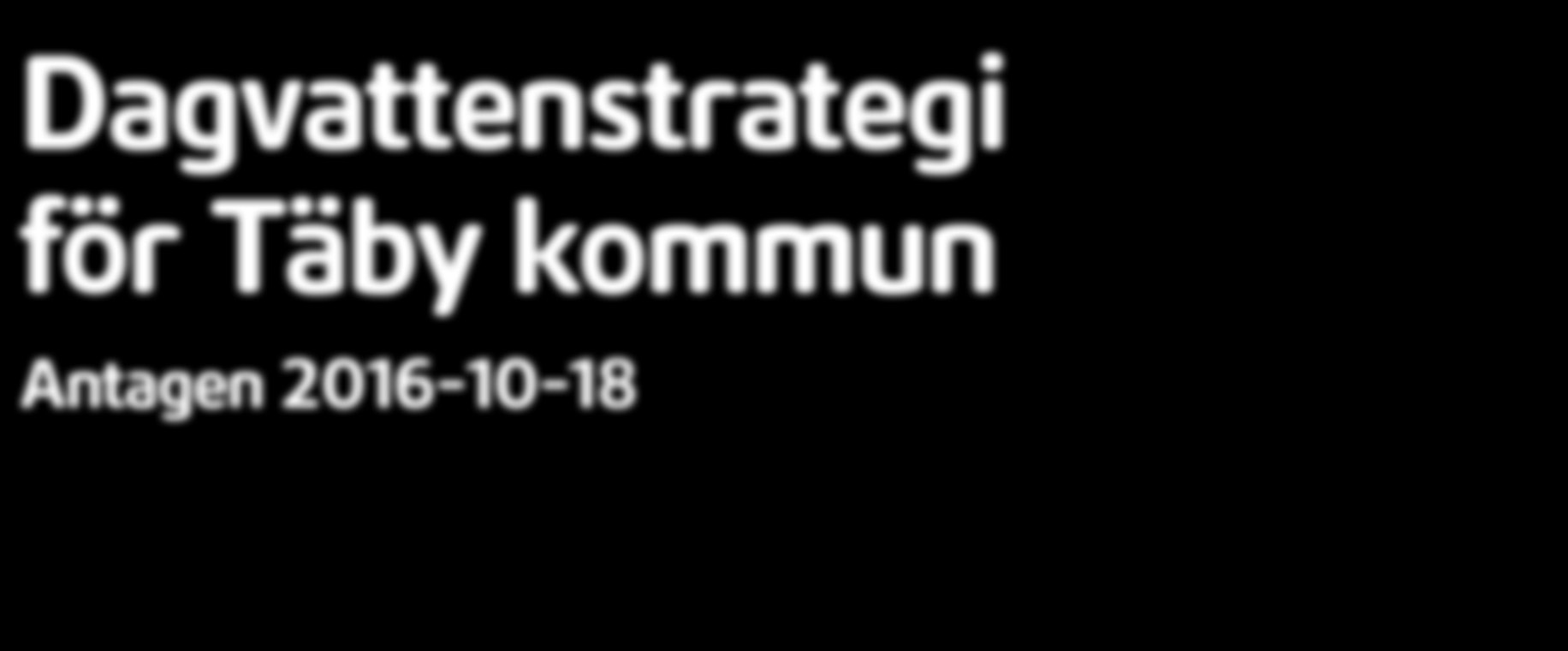 Dagvattenstrategi för Täby