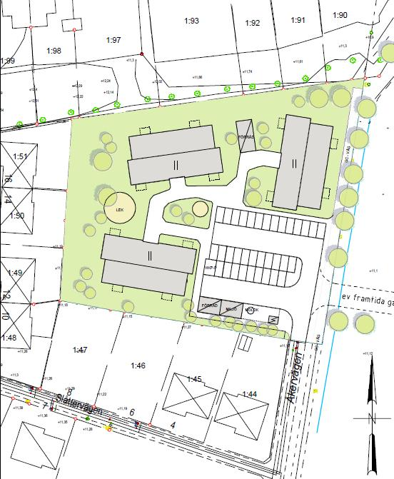 Gnesta kommun Sid 4(7) rekommendationerna från den senaste undersökningen framgår att: Området består till mestadels av lös lera under en torrskorpa på 0,5 1 meter.