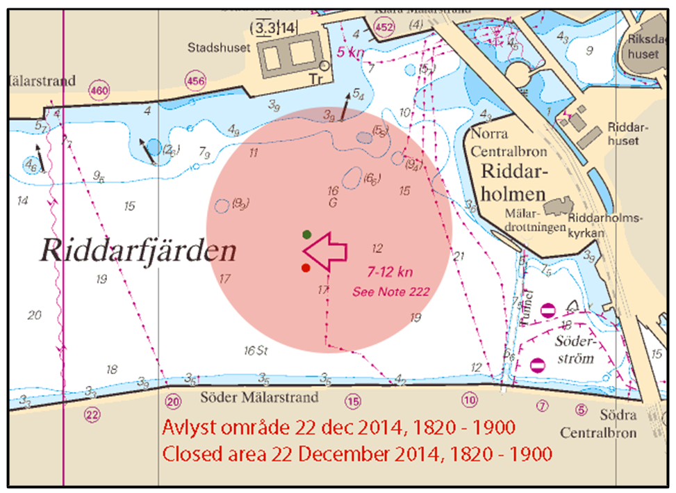 2014-12-04 8 Nr 523 Ändra karaktär på lysprick till IVQ R 6s 58-36,87N 16-49,37E Bsp Ostkusten 2014/s34, s35 Nävekvarn Sjöfartsverket, Norrköping. Publ.