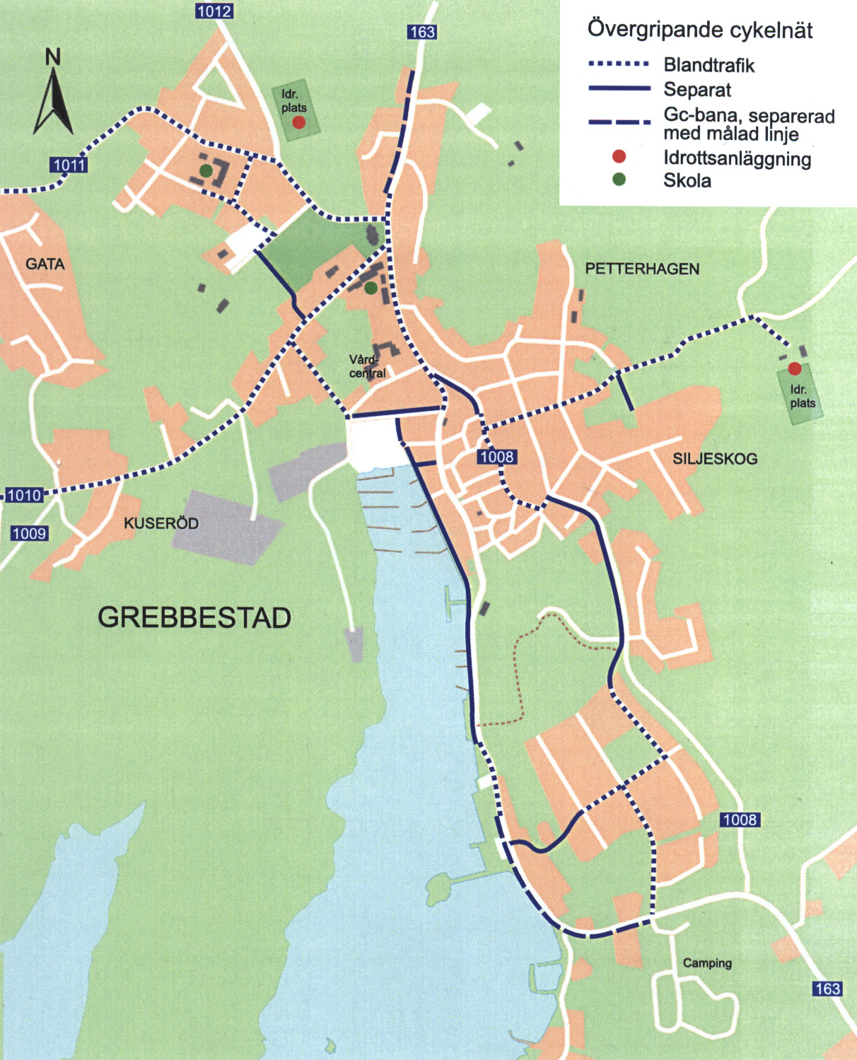 FÖP Grebbestad Av figuren framgår att trafiken på Västra vägen beräknas uppgå till storleksordningen 1900 fordon per årsmedeldygn.