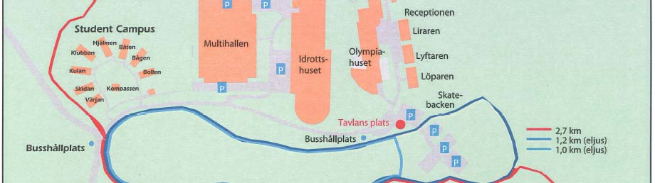 Karta Terränglopp Södergarn Långlopp Boende Varje förening utser en kontaktperson som samordnar föreningens hotellbokningar och transporter.