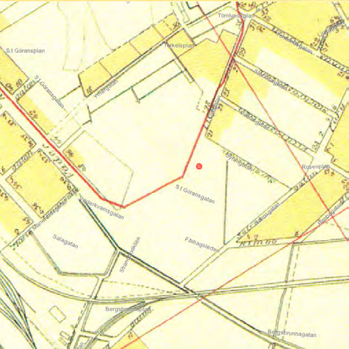 1 2 3 1. Stadskarta från 1884. 2. Karta från 1882 som visar bebyggelsen utbredning. 3. Stadskarata från 1909. 4.