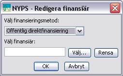 Ändring av budgetrad Befintliga budgetrader ändras genom att först markera den rad som ska ändras och sedan klicka på knappen,.