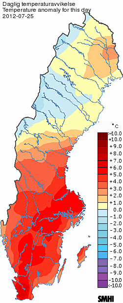 Varma perioder sommaren