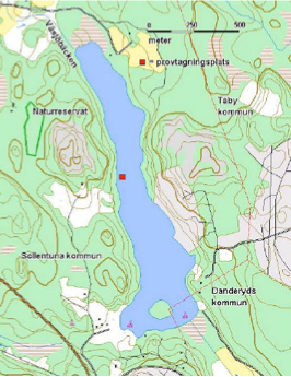Rösjön Rösjön är en måttligt näringsrik med lång omsättningstid. Ytan är 0,35 km 2 och avrinningsområdet uppgår till 6 km 2.