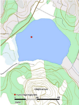 Väsjön Väsjön är en liten, grund och måttligt näringsrik sjö som domineras av makrofyter (vattenväxter). Ytan är 0,2 km 2 och avrinningsområdet uppgår till 1,2 km 2.