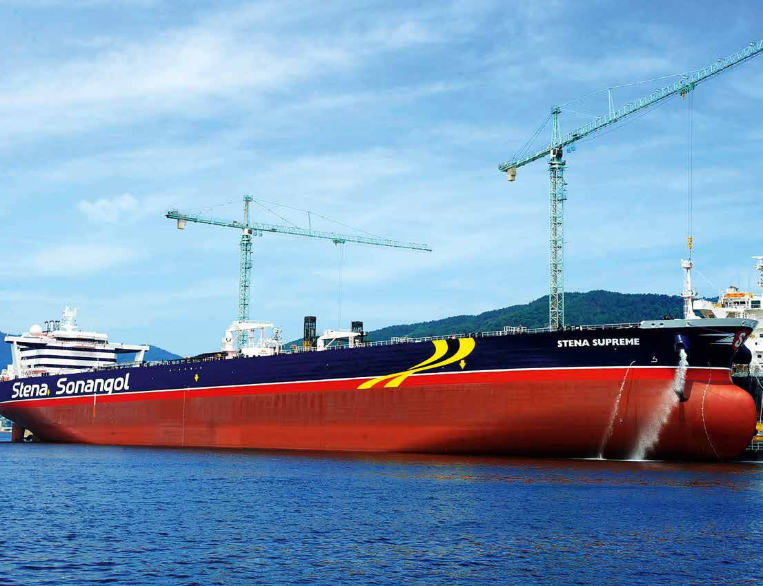 Suezmaxfartyget Stena Supreme levererades i slutet av juni.