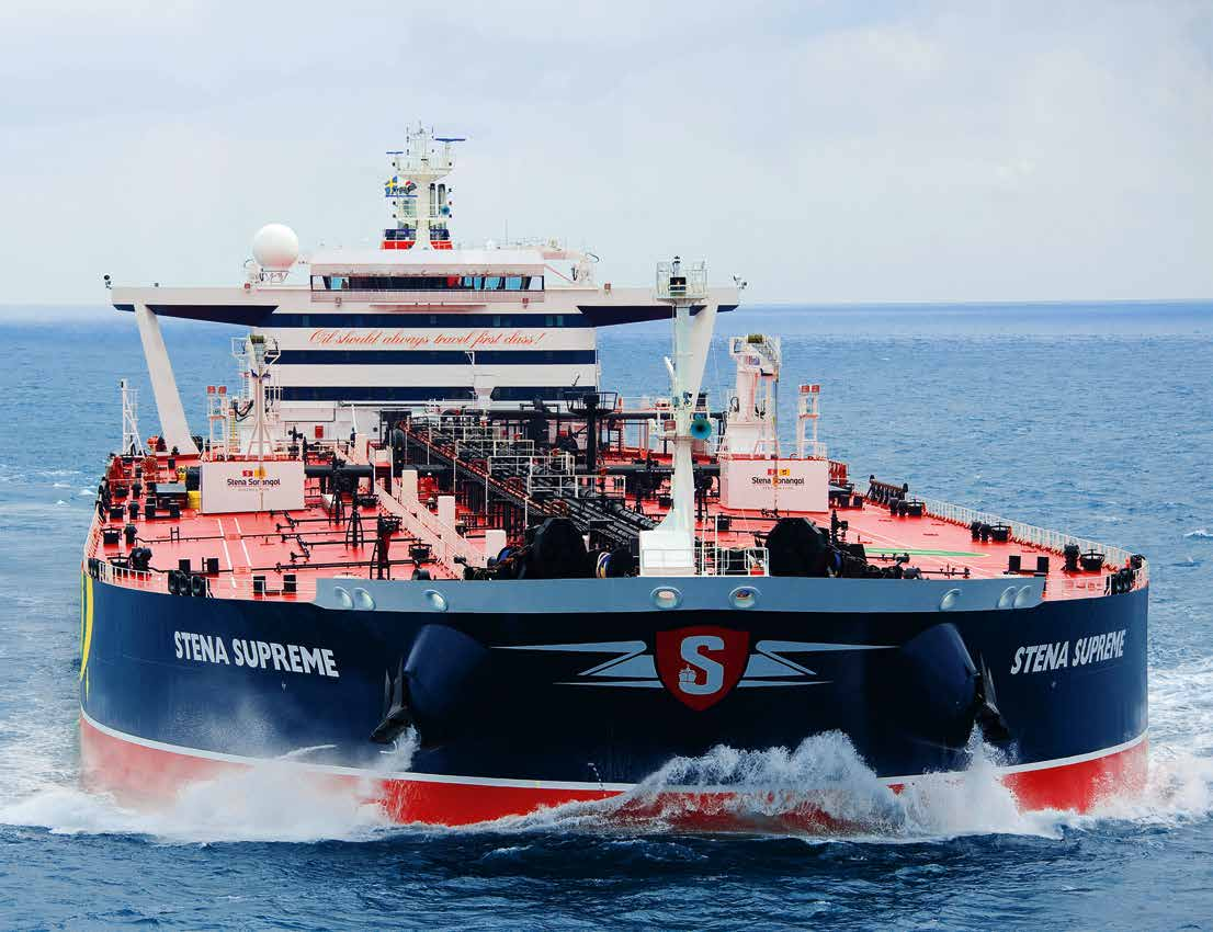 Det senaste tillskottet i flottan, Stena Supreme, en råoljetanker av