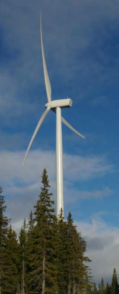 LOKALISERING, UTFORMNING OCH OMFATTNING De vindkraftsparker som ansökan avser består av maximalt 163 vindkraftverk, varav 111 på Broboberget och 53 på Lannaberget, utan angivande av exakta
