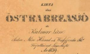 båtsmanstorp Utsnitt ur karta över Östra Bredasjö från 1839 (obs kartan är något vriden).