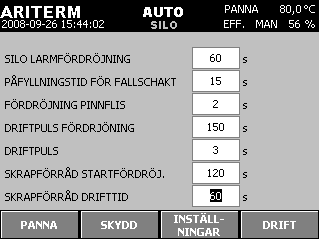 syremängd är ca 8 %. Restsyrehalten i rökgaserna kan ses på styrpanelens PANNA -sida.