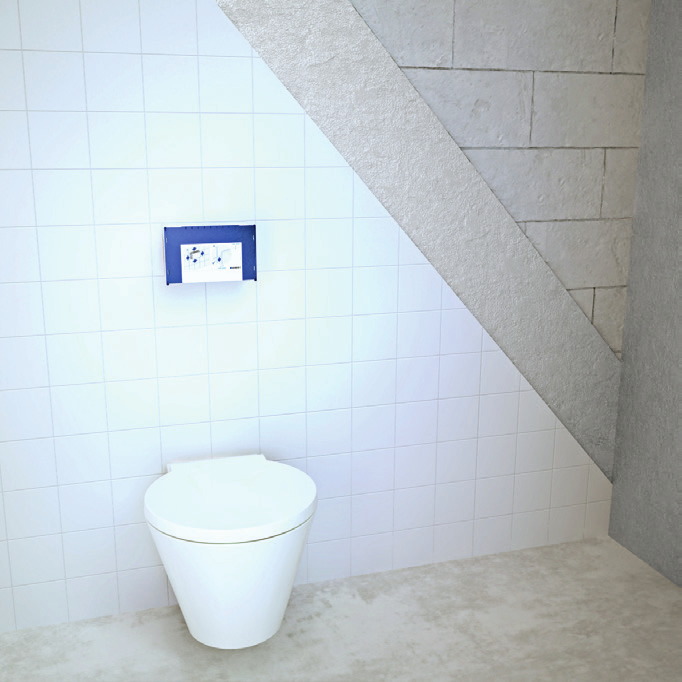 1 2 1 Montering Välj placering av WC-fixturen och säkerställ rätt postionering. Använd bifogade vinklar och nedre vinklar för fastsättning mot golv och bakomliggande vägg.