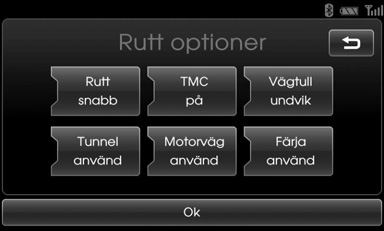 Använda kartmeny Rutt planerare Turplaneraren gör det möjligt för dig att köra de sökta vägarna genom att ställa in en destination eller waypoint. 1.