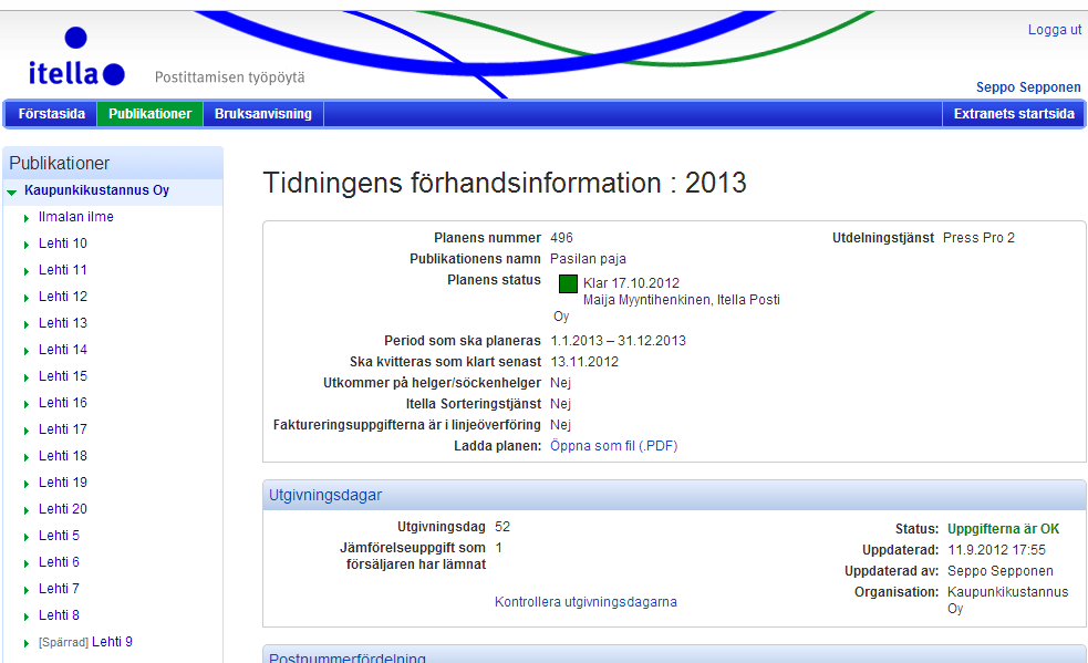 Bruksanvisning V 12.0 17 (92) Faktureringsuppgifter Den sista rutan gäller faktureringsuppgifterna. Välj rätt faktureringsadress i rullgardinsmenyn.