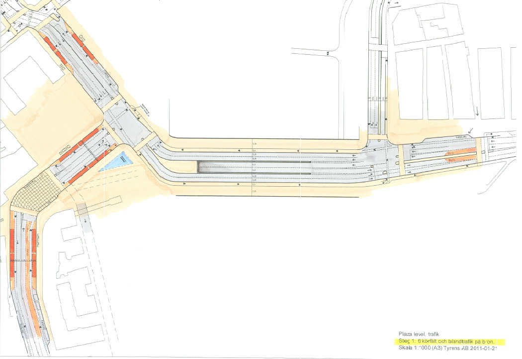 1 INLEDNING I samarbete med Tyréns har Sweco bidragit med simulerings- och trafikanalyskunskaper för att utvärdera olika utformningsförslag för den nya Slussen.