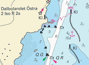 13 Nr 178 Vänern och Trollhätte kanal / Lake Vänern and Trollhätte kanal * 4075 Sjökort/Chart: 135 Sverige. Vänern och Trollhätte kanal. N om Vänersborg. Ändrad djupinformation vid f.d. oljekaj.