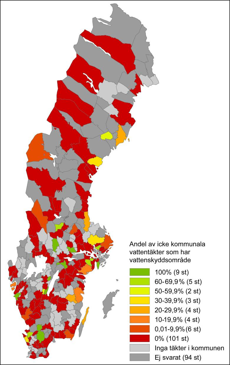 39 (42) Åtgärd 35 Kommunerna behöver tillse att vattentäkter som inte är kommunala, men som försörjer fler än 50 personer eller där vattenuttaget är mer än 10 m 3 /dag, har god kemisk status och god