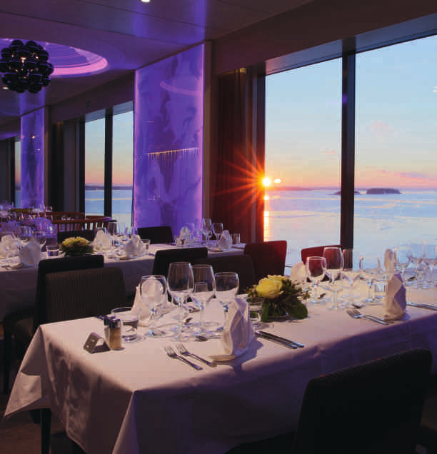 Restaurang Oscar, Viking Grace På alla fartyg finns utmärkta lokaler för mässor. Årets kanske viktigaste dygn! Att sova på saken är viktigt.
