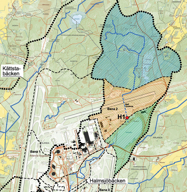 Denna PM redovisar de hydrologiska förhållandena i Halmsjön i dag respektive vid en eventuell förlängning av bana 3.