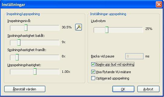 SpeechMike Premium LFH 3510 Fokus är initialt standby-läge (blinkande rött ljus) oavsett diktafontyp Tryck på eller skjut fram skjutreglaget till Play (fast rött ljus = inspelning av ljud pågår)